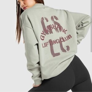 Gymshark Built Oversized Sweatshirt - Stone Grey